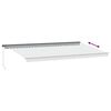 vidaXL Copertină retractabilă manual cu LED-uri antracit/alb 600x350cm