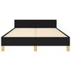 vidaXL Cadru de pat fără saltea Negru 120x190 cm țesătură