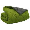vidaXL Duvet de iarnă Verde și Antracit 200 x 200 cm Microfibră