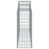 vidaXL Coșuri gabion arcuite 7 buc, 200x50x100/120 cm, fier galvanizat