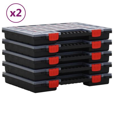 vidaXL Cutii de organizare, 10 buc., 40x30x5 cm, polipropilenă