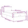 vidaXL Cadru de pat otoman cu saltea Taupe 80x200cm Material