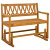 vidaXL Bancă glisantă pentru grădină natural 110 x 59 x 97 cm
