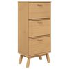 vidaXL Pantofar &bdquo;OLDEN&rdquo;, maro, 55x35x120 cm, lemn masiv pin
