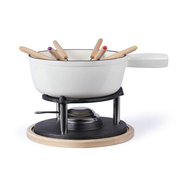 Livoo Set fondue tradițional, alb, 2,6 L