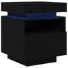 vidaXL Dulap de noapte Stejar Negru 40 x 39 x 48,5 cm Lemn prelucrat