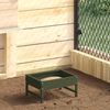 vidaXL Hrănitor pentru păsări Verde măsliniu 80 x 28 x 13.5 cm