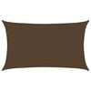 vidaXL P&acirc;nză parasolar, maro, 5x8 m, HDPE, 160 g/m&sup2;