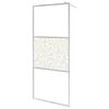 vidaXL Paravan de duș walk-in, 115 x 195 cm, sticlă ESG, model piatră