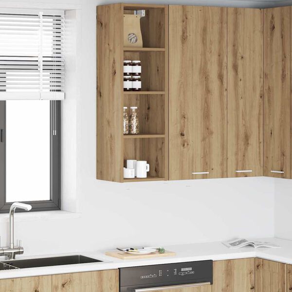 vidaXL Dulap suspendat Stejar Artizanal 30 x 29,5 x 100 cm