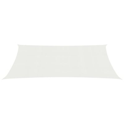 vidaXL Pânză parasolar, alb, 2,5 x 4,5 m, HDPE, 160 g/m²