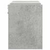 vidaXL Rafturi de perete, 2 buc, gri beton, 100x15x20 cm, PAL