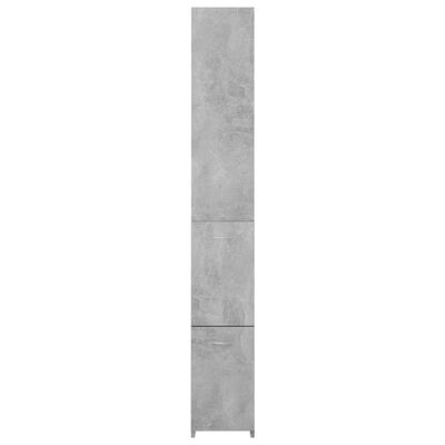 vidaXL Dulap de baie, gri beton, 25x26,5x170 cm, lemn prelucrat
