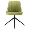 vidaXL Scaune de bucătărie, 4 buc., verde deschis, catifea