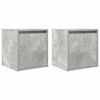 vidaXL Noptiere montate pe perete 2 buc Beton Gri 38x34x40 cm