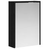 vidaXL Dulap cu oglindă pentru baie Stejar Negru 43 x 16 x 62.5 cm
