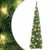 vidaXL Brad de Crăciun artificial pop-up 50 LED-uri verde 120 cm