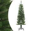 vidaXL Brad de Crăciun artificial subțire cu suport, 120 cm, PE
