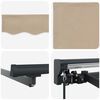 vidaXL Cortina Retractabilă Bej 400 &times; 300 cm Aluminiu și țesătură