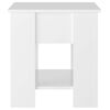 vidaXL Măsuță de cafea, alb extralucios, 101x49x52 cm, lemn prelucrat