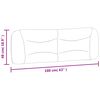 vidaXL Pernă pentru tăblie de pat, Hvar, crem, 160 cm, material textil