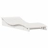 vidaXL Șezlong, alb, 205x80x31,5 cm, lemn masiv de pin