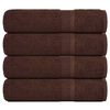 vidaXL Prosoape de m&acirc;ini, FROGN, 4 buc., maro, 50x100 cm, 360 g/m&sup2;