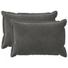 vidaXL Husă pentru pernă 2 pcs HOUTEN Gri &icirc;nchis 30 x 50 cm Catifea