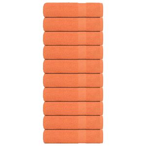 vidaXL Prosoape de baie, FROGN, 10 buc., portocalii, 100x150 cm, 360 g/m&sup2;