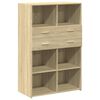 vidaXL Dulap &icirc;nalt, stejar sonoma, 80x42,5x124 cm, lemn prelucrat