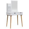 vidaXL Set de Dressing FAUSKE 3 pcs Alb 76 x 50 x 143 cm