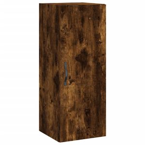vidaXL Dulap de perete, stejar fumuriu, 34,5x34x90 cm, lemn prelucrat
