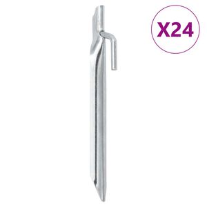 vidaXL Țăruși de cort 24 buc., formă V, 17 cm, &Oslash;20 mm, oțel galvanizat