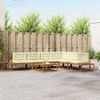vidaXL Set de canapele de exterior 7 Bucată Natural și Crem