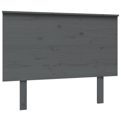 vidaXL Tăblie de pat, gri, 104x6x82,5 cm, lemn masiv de pin
