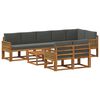 vidaXL Set de canapele de exterior 9 buc. Natural și Antracit