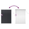 vidaXL Jaluzea pentru Fereastră cu perdele Manual Negru Aluminiu