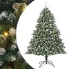vidaXL Brad de Crăciun artificial Verde 240 cm PVC și Plastic și Oțel