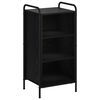 vidaXL Bufet Stejar Negru 97 x 33 x 81 cm Lemn prelucrat