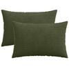 vidaXL Husă pentru pernă 2 buc. HEERLEN Verde 50 x 80 cm cord