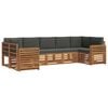 vidaXL Set de canapele de exterior 7 buc. Natural și Antracit