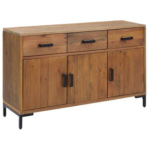 vidaXL Servantă, maro, 110x35x70 cm, lemn masiv de pin reciclat