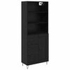 vidaXL Bufet 2 buc. Stejar Negru 69,5 x 34 x 180 cm