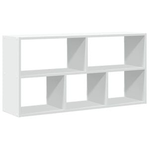 vidaXL Raft de perete, alb, 100x25x50 cm, lemn prelucrat