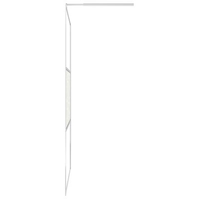 vidaXL Paravan de duș walk-in, 115 x 195 cm, sticlă ESG, model piatră
