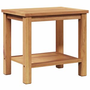 vidaXL Masă de cafea cu raft Maro 50 x 35 x 45 cm Lemn solid de tec