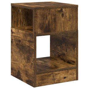 vidaXL Masă laterală Stejar fumuriu 30,5 x 30 x 45 cm Lemn prelucrat