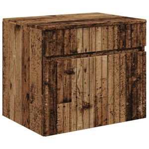 vidaXL Dulap Bathroom Montat pe Perete Lemn vechi 59 x 44,5 x 50 cm