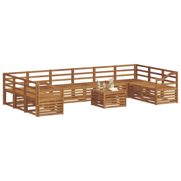 vidaXL Seturi de canapele natural Lemn Solid de Acacia