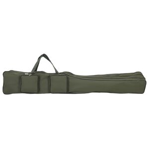 vidaXL Geantă pentru undiță, verde &icirc;nchis, 150 cm, țesătură oxford
